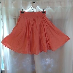 Summery Full Coral Skirt
